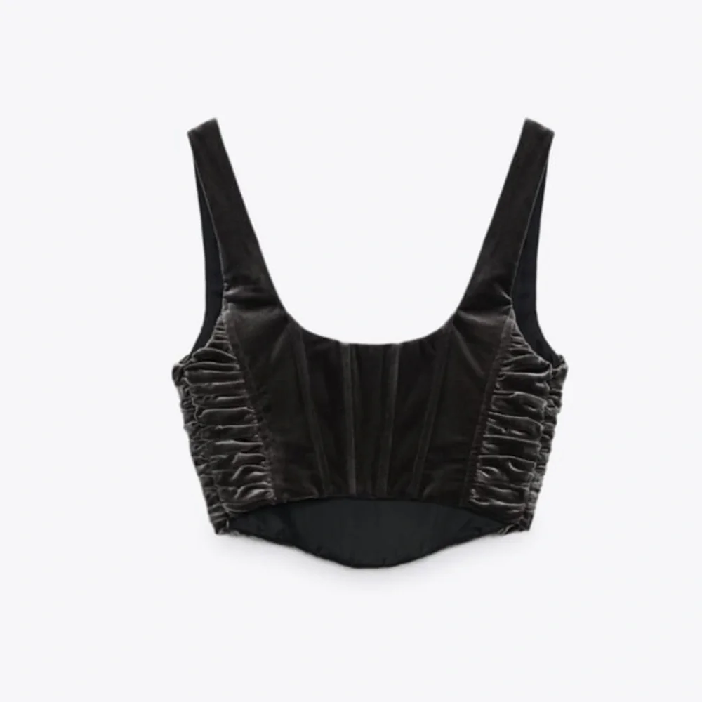 • Zara • Velvet Corset Top - Picture 3 of 5